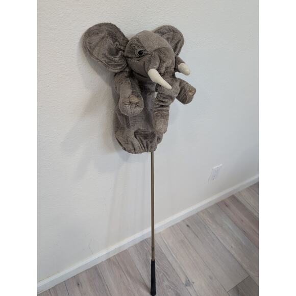Folkmanis Elephant Stage Puppet, Golf Club Cover Gray - Picture 7 of 7